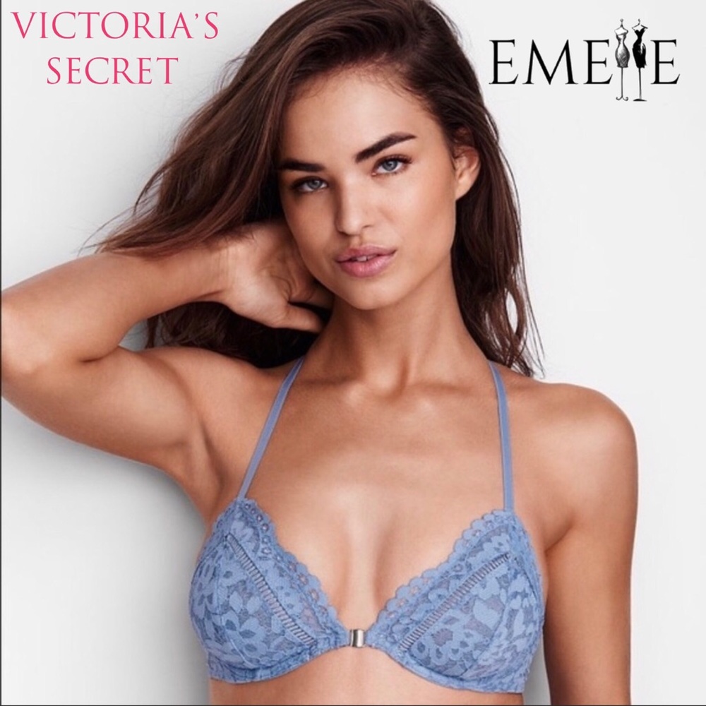 VICTORIAS SECRET Front-Close Unlined Racerback Bra
